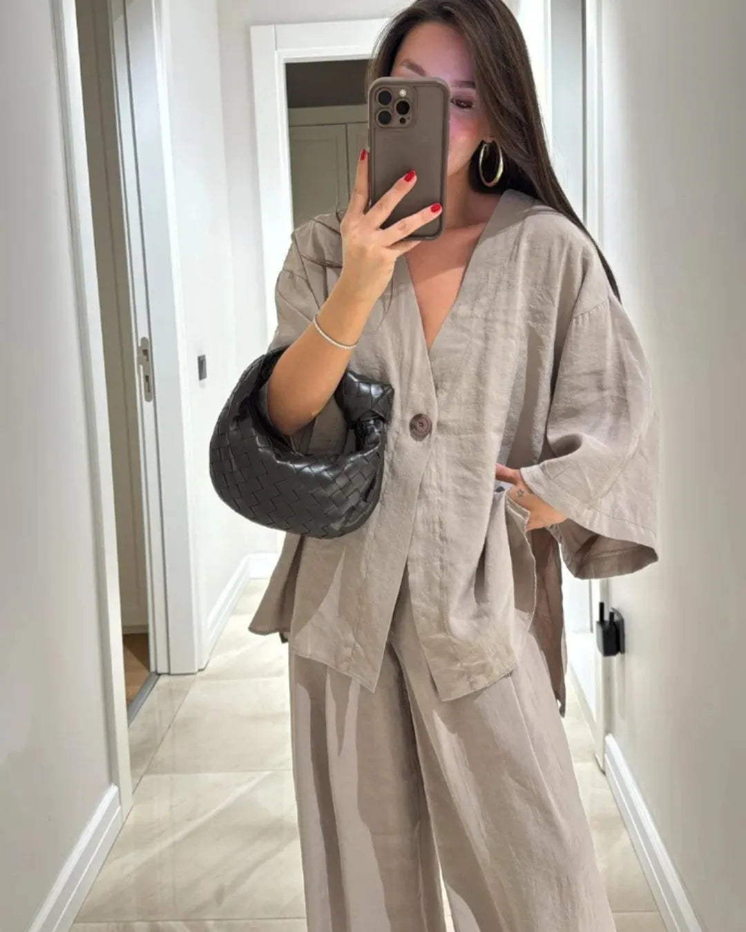Loose Cotton-Linen Set